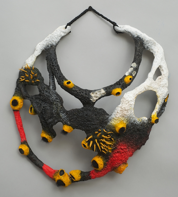 Jane LADAN - Maasai’s Inspired Neck pieces "Saddle-Billed Stork"